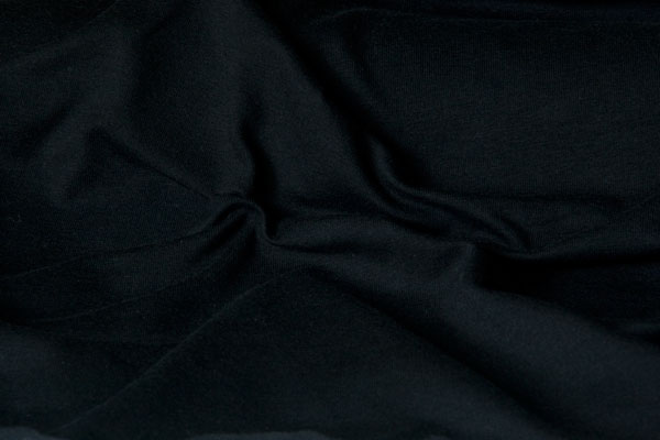 Singlejersey with 4% elastan, black - Click Image to Close